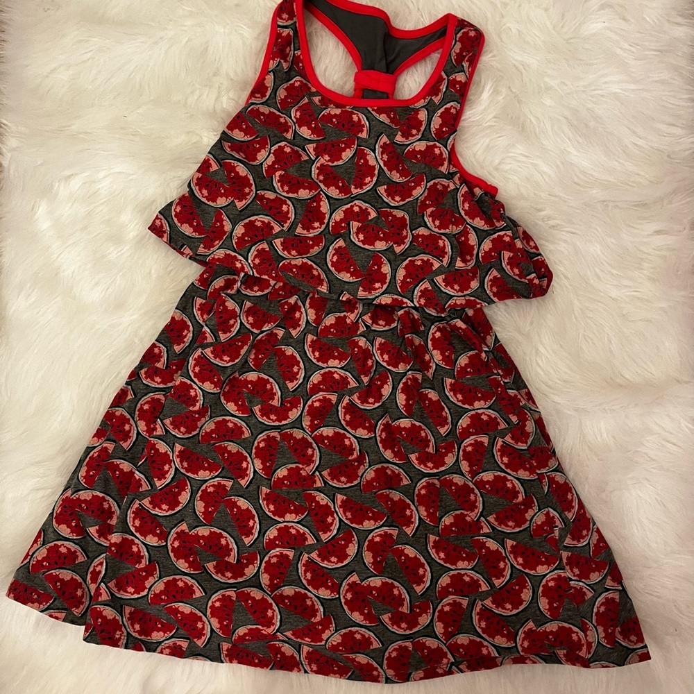 Red watermelon dress